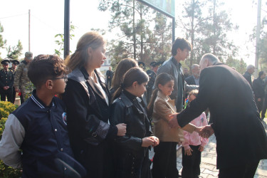 Ucar rayonunda Vətən müharibəsində şəhid olan Allahverdi Ələkbərovun ildönümü ilə əlaqədar məzarı ziyarət olundu