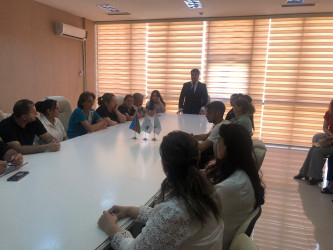 Ucar Rayon Gənclər Evi Sosial Xidmət Müəssisəsinin inzibati binasında 26 iyun - Narkotik vasitələrin sui-istifadəsi və qanunsuz dövriyyəsi ilə Beynəlxalq Mübarizə Günü ilə bağlı tədbir keçirilmişdir