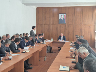 26 sentyabr 2025-ci il tarixdə Ucar Rayon İcra Hakimiyyəti Başçısı Mənsur Məmmədov müşavirə keçirdi
