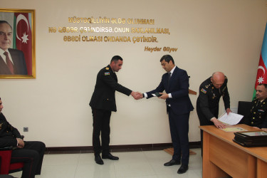 Ucar rayonunda 16 mart - Azərbaycan Respublikasının Strateji Obyektlərin Mühafizəsi əməkdaşlarının peşə bayramı günü qeyd edildi