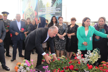 Ucar rayonunda Vətən müharibəsində şəhid olan Kənan Məmmədovun ildönümü ilə əlaqədar məzarı ziyarət olundu