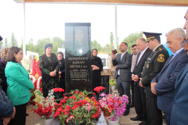 Ucar rayonunda Vətən müharibəsində şəhid olan Kənan Məmmədovun ildönümü ilə əlaqədar məzarı ziyarət olundu