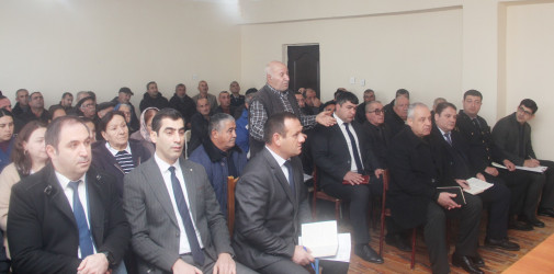 Ucar rayon İcra Hakimiyyəti Başçısı Mənsur Məmmədovun 07 yanvar 2026-cı il tarixində Şahlıq kəndində səyyarı qəbulu keçirilib