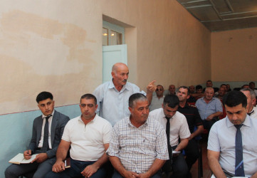 Ucar rayon İcra Hakimiyyəti Başçısı Mənsur Məmmədovun 10 sentyabr 2025-ci il tarixində Əlikənd kəndində səyyarı qəbulu keçirilib