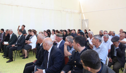 Ucar rayon İcra Hakimiyyəti Başçısı Mənsur Məmmədovun 23 may 2025-ci il tarixdə Bərgüşad kəndində səyyarı qəbulu keçirildi