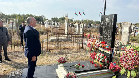 Allahverdi Səfiyevin şəhid olmasının ildönümü ilə əlaqədar məzarı ziyarət olundu