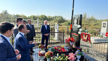 Allahverdi Səfiyevin şəhid olmasının ildönümü ilə əlaqədar məzarı ziyarət olundu