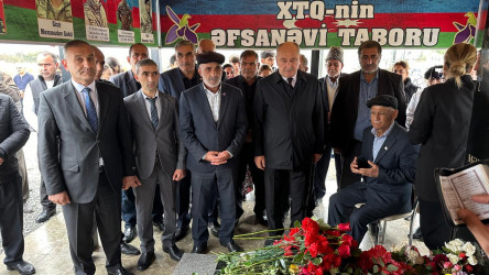 Ucar rayonunda Vətən müharibəsində şəhid olan Kərim Əliyevin ildönümü ilə əlaqədar məzarı ziyarət olundu