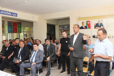 Ucar rayon İcra Hakimiyyəti Başçısı Mənsur Məmmədov 17 iyun 2026-cı il tarixdə Bağban kəndində səyyar qəbul keçirib