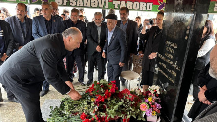 Ucar rayonunda Vətən müharibəsində şəhid olan Kərim Əliyevin ildönümü ilə əlaqədar məzarı ziyarət olundu