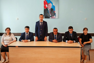 Ucar şəhər 3 nömrəli tam orta məktəbdə “Ümummilli Lider Heydər Əliyev müstəqil Azərbaycan Konstitusiyasının müəllifidir” mövzusunda tədbir keçirilmişdir