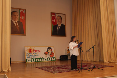 Ucar rayonunda “01 iyun-Uşaqların Beynəlxalq Müdafiəsi Günü”nə həsr olunmuş tədbir keçirildi