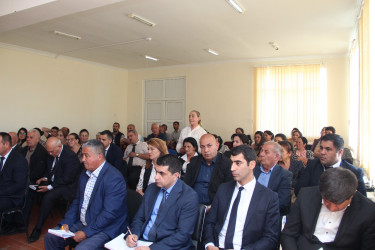 Ucar rayon İcra Hakimiyyəti Başçısı Mənsur Məmmədovun 21 may 2025-ci il tarixində Ramal kəndində səyyarı qəbulu keçirilib