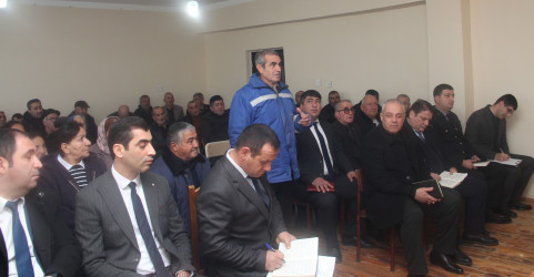 Ucar rayon İcra Hakimiyyəti Başçısı Mənsur Məmmədovun 07 yanvar 2026-cı il tarixində Şahlıq kəndində səyyarı qəbulu keçirilib