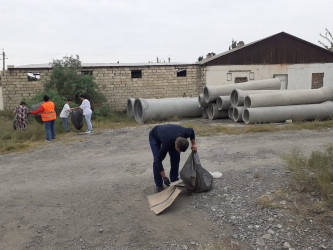 Ucar rayonunda Təmiz ölkəm aksiyası çərçivəsində iməcilik kecirilib