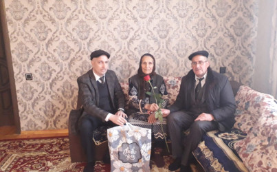 Ucar rayonunda 8 Mart - Beynəlxalq Qadınlar Günü münasibəti ilə şəhid ailələri ziyarət edildi