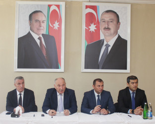 Ucar rayon İcra Hakimiyyəti Başçısı Mənsur Məmmədov 08 oktyabr 2025-ci il tarixdə Lək kəndində səyyar qəbul keçirib