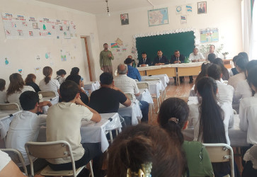 Ucar rayonunun Boyat kənd tam orta ümumtəhsil məktəbində “Konstitusiya və Suverenlik İli” çərçivəsində tədbir keçirilib