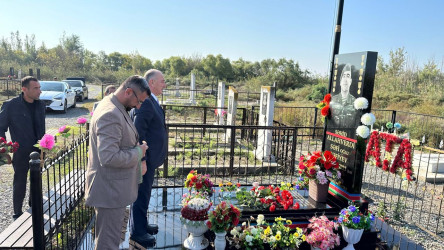 Allahverdi Səfiyevin şəhid olmasının ildönümü ilə əlaqədar məzarı ziyarət olundu