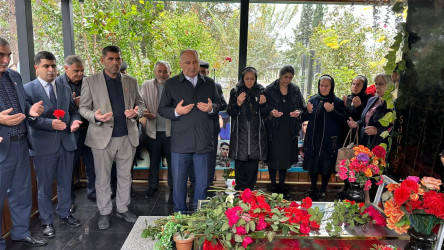 Ucar rayonunda Vətən müharibəsində şəhid olan Hikmət İbrahimovun ildönümü ilə əlaqədar məzarı ziyarət olundu