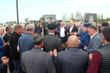 Ucar rayonunda Vətən müharibəsində şəhid olan Niftalı Mehdilinin ildönümü ilə əlaqədar məzarı ziyarət olundu