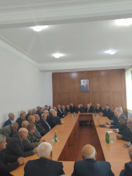 Ucar rayonunda ağsaqqallarla görüş keçirilib