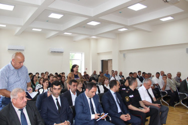 Ucar rayon İcra Hakimiyyəti Başçısı Mənsur Məmmədovun 04 iyun 2025-ci il tarixdə Qazyan kəndində səyyar qəbulu keçirilib