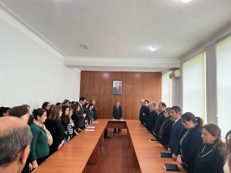 Ucar rayonunda 20 Yanvar faciəsinin otuz altıncı ildönümü ilə bağlı dəyirmi masa keçirildi