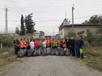 Ucar rayonunda Təmiz ölkəm aksiyası çərçivəsində iməcilik kecirilib