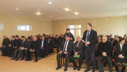 Ucar rayon İcra Hakimiyyəti Başçısı Mənsur Məmmədov 23 yanvar 2026-cı il tarixdə Lək kəndində səyyar qəbul keçirib
