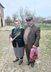 Ucar rayonunda 8 mart Beynəlxalq Qadınlar Günü münasibəti ilə şəhid ailələrini ziyarət edildi