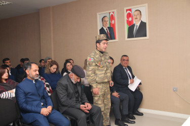 Ucar rayonunda “Vətənpərvərlik və milli–mənəvi dəyərlər” mövzusunda konfrans keçirilib