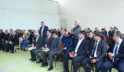 Ucar rayon İcra Hakimiyyəti Başçısı Mənsur Məmmədovun 17 sentyabr 2025-ci il tarixdə Bərgüşad kəndində səyyarı qəbulu keçirildi