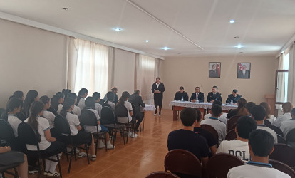Ucar rayonu Çiyni kənd tam orta ümumtəhsil məktəbində “Narkomaniyaya yox deyək”, “Erkən və qohumlararası nikahların mənfi nəticələri” və “Məişət zorakılığının qarşısının alınması” mövzularında maarifləndirici tədbir keçirilmişdir