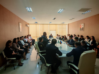 Ucar rayonunda İnsan hüquqları aylığı çərçivəsində “Əcnəbi və vətəndaşlığı olmayan şəxslərin hüquq və vəzifələri” mövzusunda maarifləndirici tədbir keçirilmişdir
