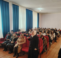 Ucar şəhər 1 nömrəli texniki və humanitar fənlər təmayüllü məktəb-liseydə “Narkomaniyaya yox deyək" mövzusunda maarifləndirici tədbir keçirilmişdir