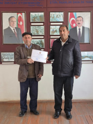 Ucar rayonun bir qrup sakininin Rayon İcra Hakimiyyəti Başçısının Fəxri Fərmanı ilə təltif olunması barədə