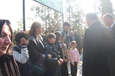 Ucar rayonunda Vətən müharibəsində şəhid olan Allahverdi Ələkbərovun ildönümü ilə əlaqədar məzarı ziyarət olundu