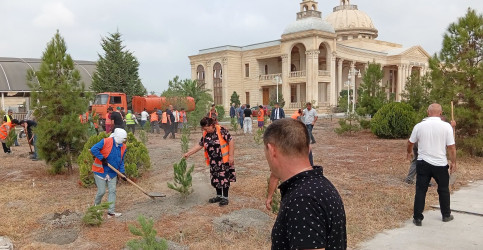 Ucar rayonunda “27 sentyabr – Anım Günü” və “Şəhərsalma və Memarlıq İli” çərçivəsində ağacəkmə aksiyası keçirilib