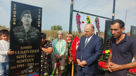 Allahverdi Səfiyevin şəhid olmasının ildönümü ilə əlaqədar məzarı ziyarət olundu