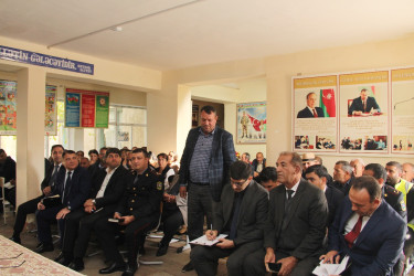Ucar rayon İcra Hakimiyyəti Başçısı Mənsur Məmmədov 05 noyabr 2025-ci il tarixdə Bağban kəndində səyyar qəbul keçirib