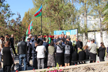 Ucar rayonunda Vətən müharibəsində şəhid olan Elçin İsmayılovun ildönümü ilə əlaqədar məzarı ziyarət olundu