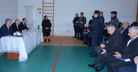 Ucar rayon İcra Hakimiyyəti Başçısı Mənsur Məmmədovun 10 dekabr 2025-ci il tarixdə Alpı kəndində səyyar qəbulu keçirilib
