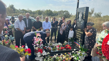 Allahverdi Səfiyevin şəhid olmasının ildönümü ilə əlaqədar məzarı ziyarət olundu