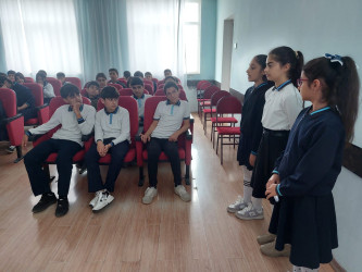 Ucar şəhər 3 nömrəli tam orta ümumtəhsil məktəbində “Uşaq Hüquqları Aylığı” çərçivəsində tədbir keçirilmişdir