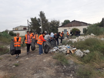 Ucar rayonunda Təmiz ölkəm aksiyası çərçivəsində iməcilik kecirilib