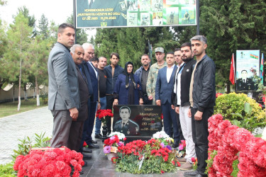 Hüseyn Mustafayevin şəhid olmasının ildönümü ilə əlaqədar məzarı ziyarət olundu
