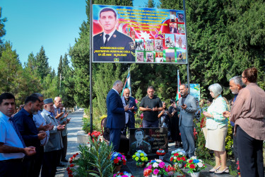 Hüseyn Mustafayevin şəhid olmasının ildönümü ilə əlaqədar məzarı ziyarət olundu