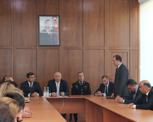 Ucar Rayon İcra Hakimiyyətinin, təhsil işçilərinin, hüquq mühafizə orqanlarının iştirakı ilə tədbir keçirilmişdir