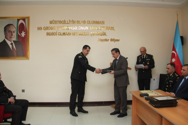 Ucar rayonunda 16 mart - Azərbaycan Respublikasının Strateji Obyektlərin Mühafizəsi əməkdaşlarının peşə bayramı günü qeyd edildi